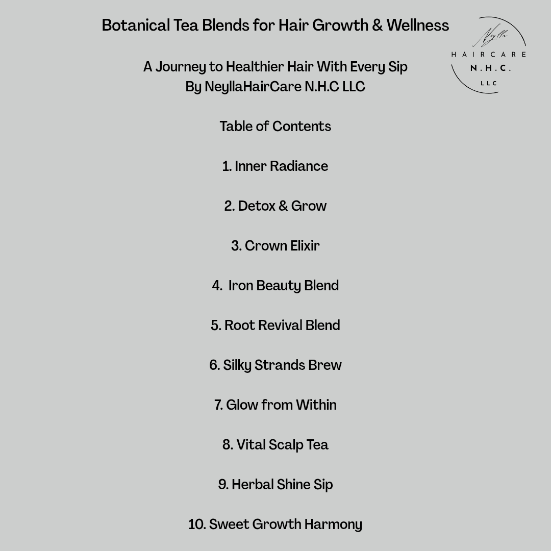 Botanical Tea Blends for Hair Growth & Wellness