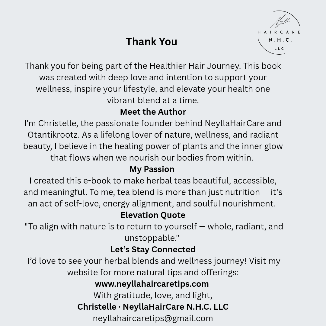 Botanical Tea Blends for Hair Growth & Wellness